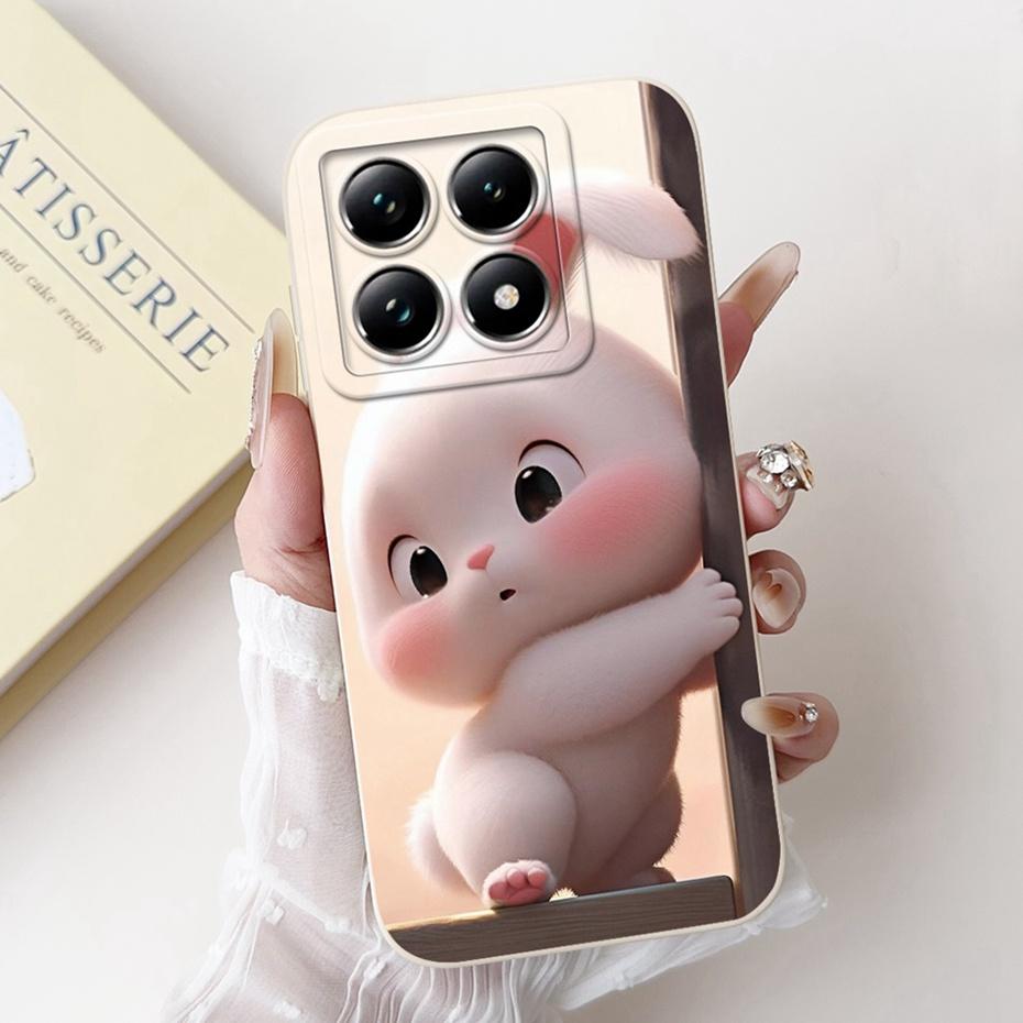 Cute Cartoon Phone Case For Xiaomi 14T Pro Soft Silicone Shockproof Cover For Xiaomi 14T 14 T Pro 5G Cases Bumpers