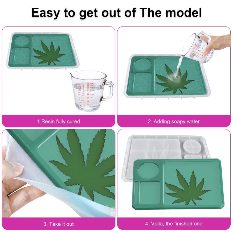 4pcs/set Silica Gel Grinding Disc Rolling Mold Soft Reusable Disc Kit Perfect Gift For Thanksgiving