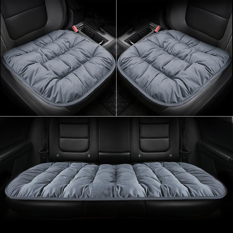 Car Seat Cushion Seat Cover General Front Rear Full Set Down Feather Breathable Protector Mat Pad Auto Accessories for Most Cars