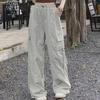 Salopette a gamba larga con coulisse e vita alta da donna estate 2024: Pantaloni snellenti, sportivi e spettacolari