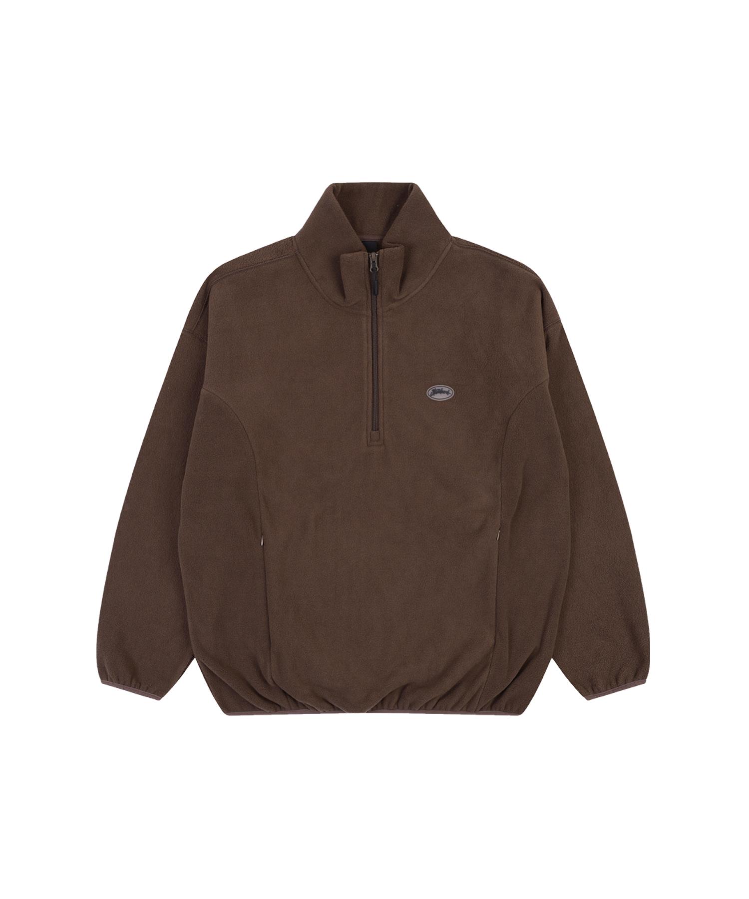 W Standard Polar Fleece Half-Zip Sweatshirt [3 Colors] Blue/M