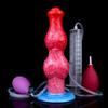 Inflatable Silicone Female Masturbator with Water-Spraying Dildo Simulation
