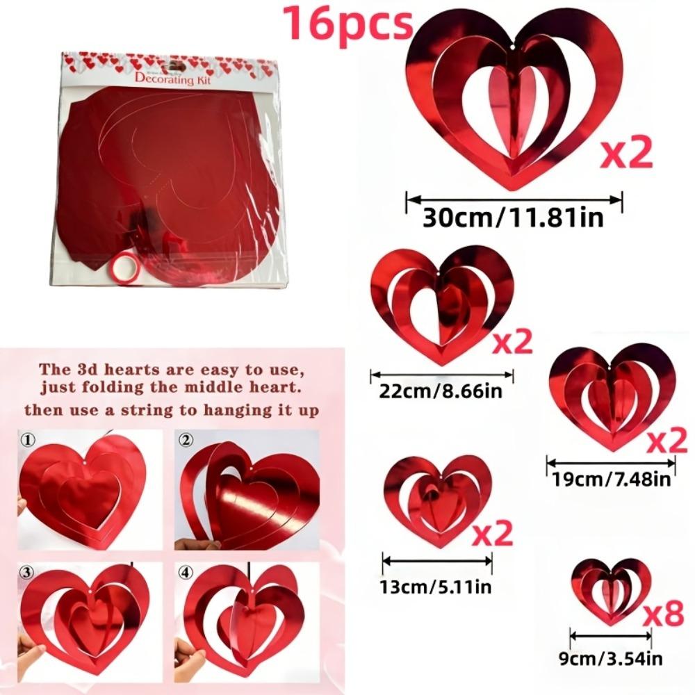 Romantic Valentine's Day Love Pulling Wedding Love Flower Hanging Curtain  Anniversary