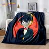 Detective Conan Cartoon Anime Soft Plush Blanket,Flannel Blanket Throw Blanket for Living Room Bedroom Bed Sofa Picnic Cover 3D