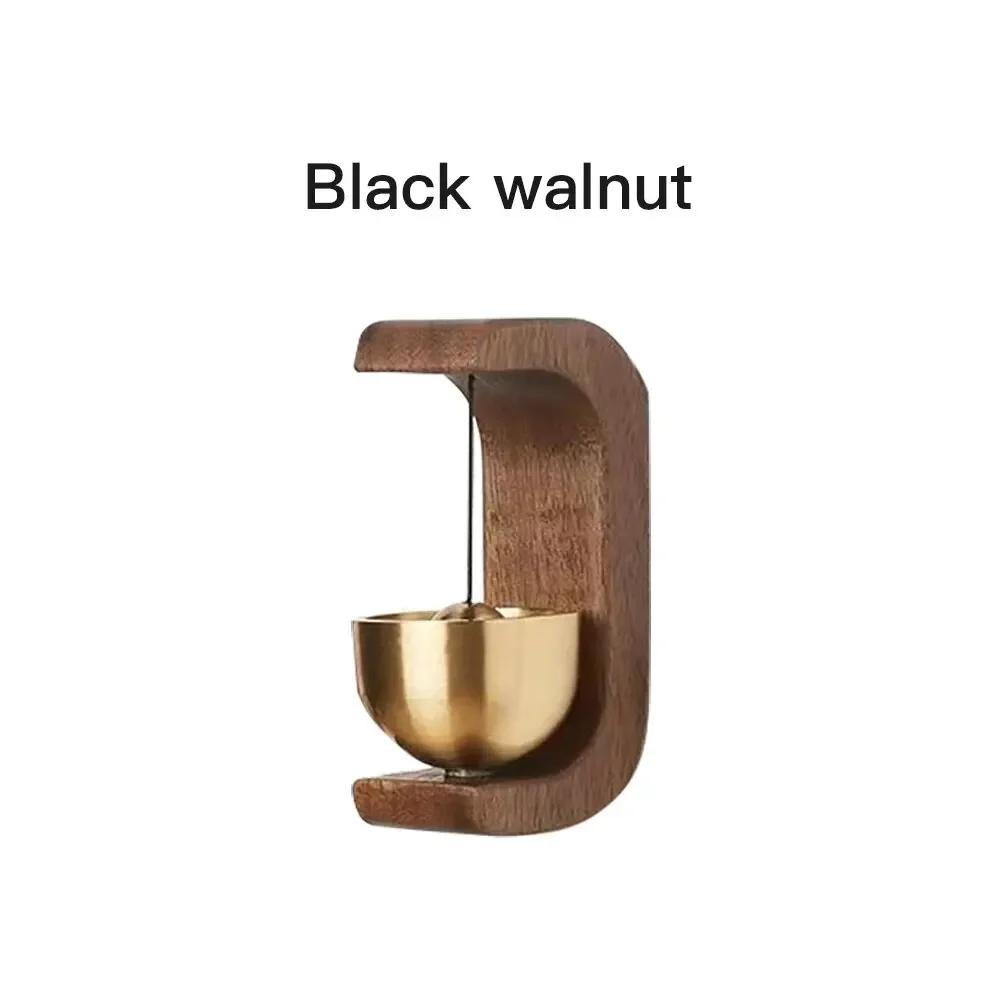 Door Bell Wooden Wind Chimes Wireless Magnetic Home Small Bell Decorations Entrance Clock Reminder Chimes Home DecorMinimalism