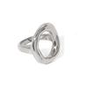 Adjustable Open Band Ring for Women Modern Minimalist Design Smooth Curved Surface Metal Fashion Jewelry Accessory