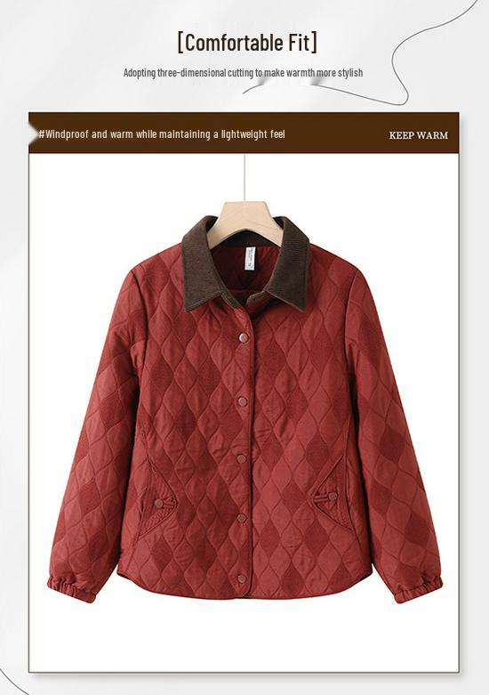 2026 Stylish Loose-Fit Jacket for Middle-Aged and Elderly Mothers - Spring/Autumn