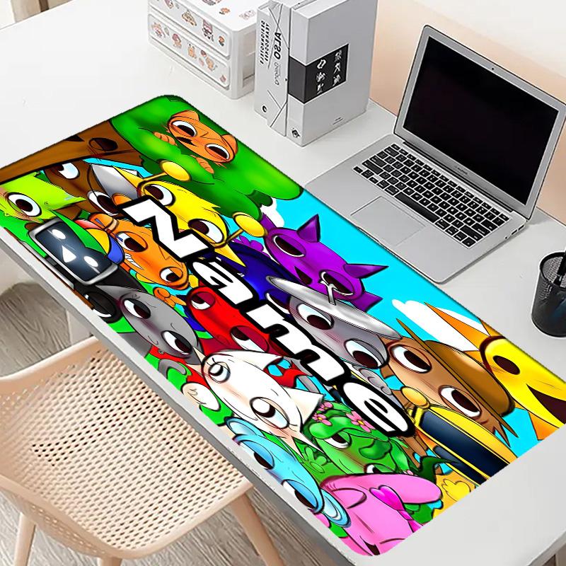 Tapis de souris personnalisé avec nom et motif de jeu Sprunki, Tapis de bureau pour ordinateur portable PC, Tapis de bureau décoratif pour la maison, Coussinet pour clavier, Cadeau