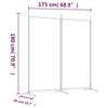 VidaXL Cloison de Séparation 2 Panneaux Séparateur de Pièce Pliable Diviseur Écran d'Intimité Paravent Décoration Salon 350258
