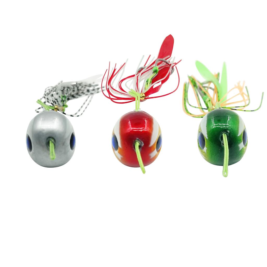 TOTOMOKA Tai Rubber Lures Three 200g Type For Red Sea Bream (3-Piece Set) - Colors 40g, 60g, 80g, 100g, 120g, 150g, 180g, - Luminous, Free-Sliding -