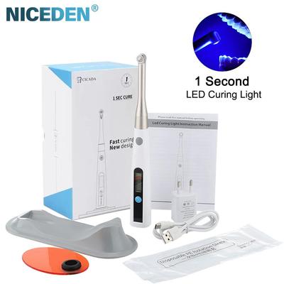 Zubní pryskyřičná LED vytvrzovací lampa 1sekundový režim vytvrzování 800-1400mw/cm2