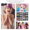 10 Colors Hair Dye Comb Washable Temporary Hair Chalk Kids Adults Disposable Hair Color Powder Applicator Brush Christmas Halloween Cosplay Makeup
