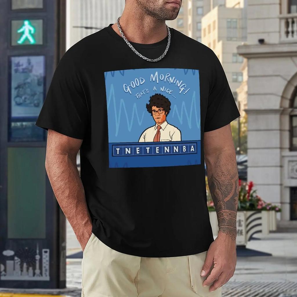 To je pěkné Tnetennba The IT Crowd tričko s kulatým výstřihem Move Top Tee Klasické Novinka Fitness USA Velikost