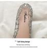 Women's Summer Crystal Flower Jelly Shoes - Breathable, Non-slip, Soft Sole Casual Beach Flats