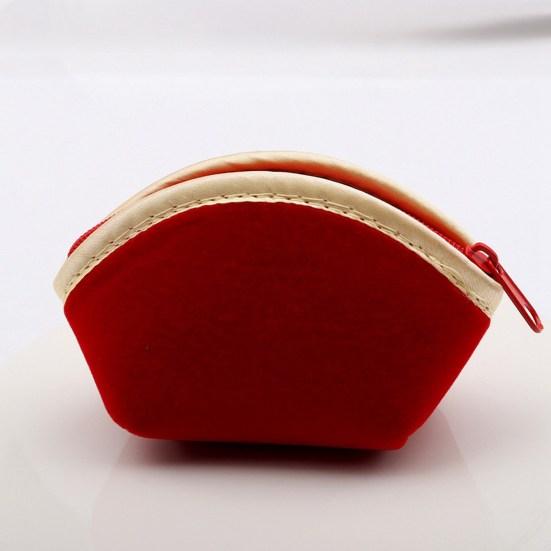 Jewelry Storage Bag Red Velvet Household Supplies Washable Ear Studs Necklace Ring Travel Bag Pretty Storage Washable