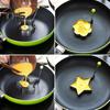 5Pcs Egg Mold Ring Easy To Clean Creative Round Heart Shapes Stainless Steel Frying Egg Mold for Home Kitchen