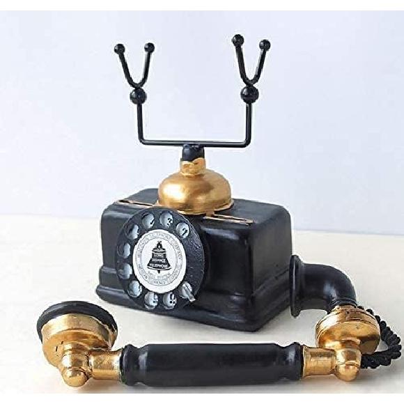 Large Creative Retro Decorative Phone Model Telephone Wall Decor, Vintage Rotary Telephone Decor Statue Artist Figurine Cafe bar Window Decor Model