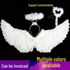 White Swallow-Shaped Feather Wings for Children & Adults - Perfect for Performances, Brides, and Flower Girls