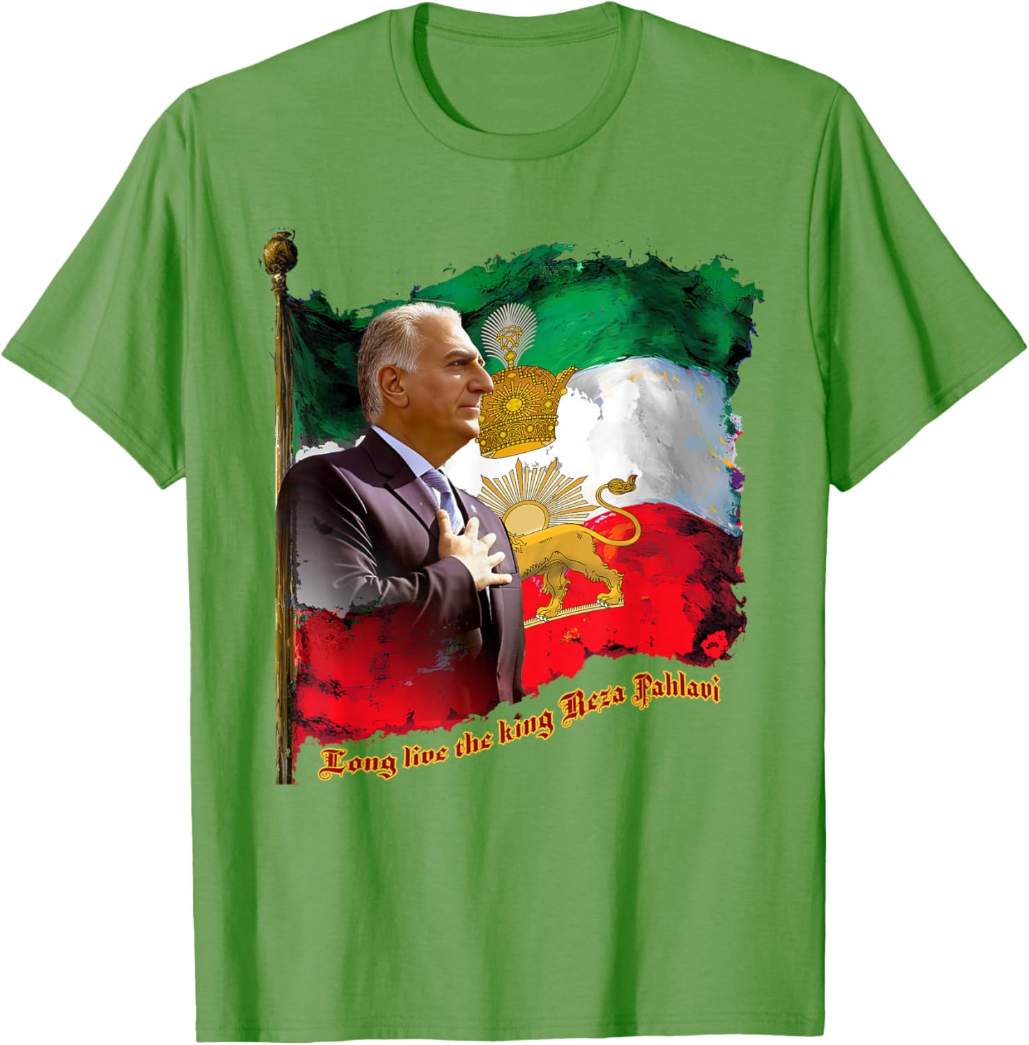 

King Reza Pahlavi TShirt unisex stylish loosefitting sporty Tshirt 2026 new style a patriotic gift 4XL