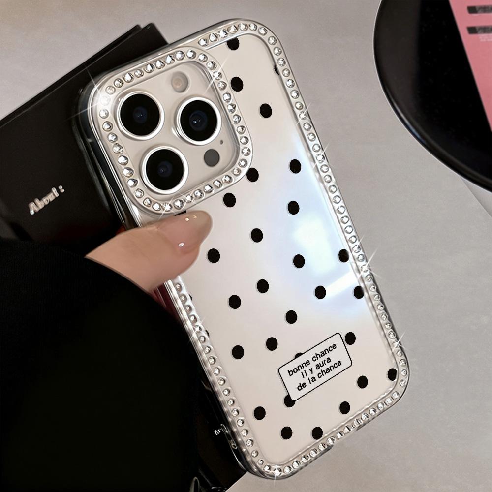 Bracelet Chain Phone Case For iPhone 17 16 15 13 14 for 17Air 17 12 14 16 Pro 17 14 16 Pro Max Sparking Diamond Cute Pattern Hard Cover With Lanyard