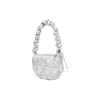 New CARLYN Nylon Cloud Bag One Shoulder Handbags Regular Women's Silver H73101010S