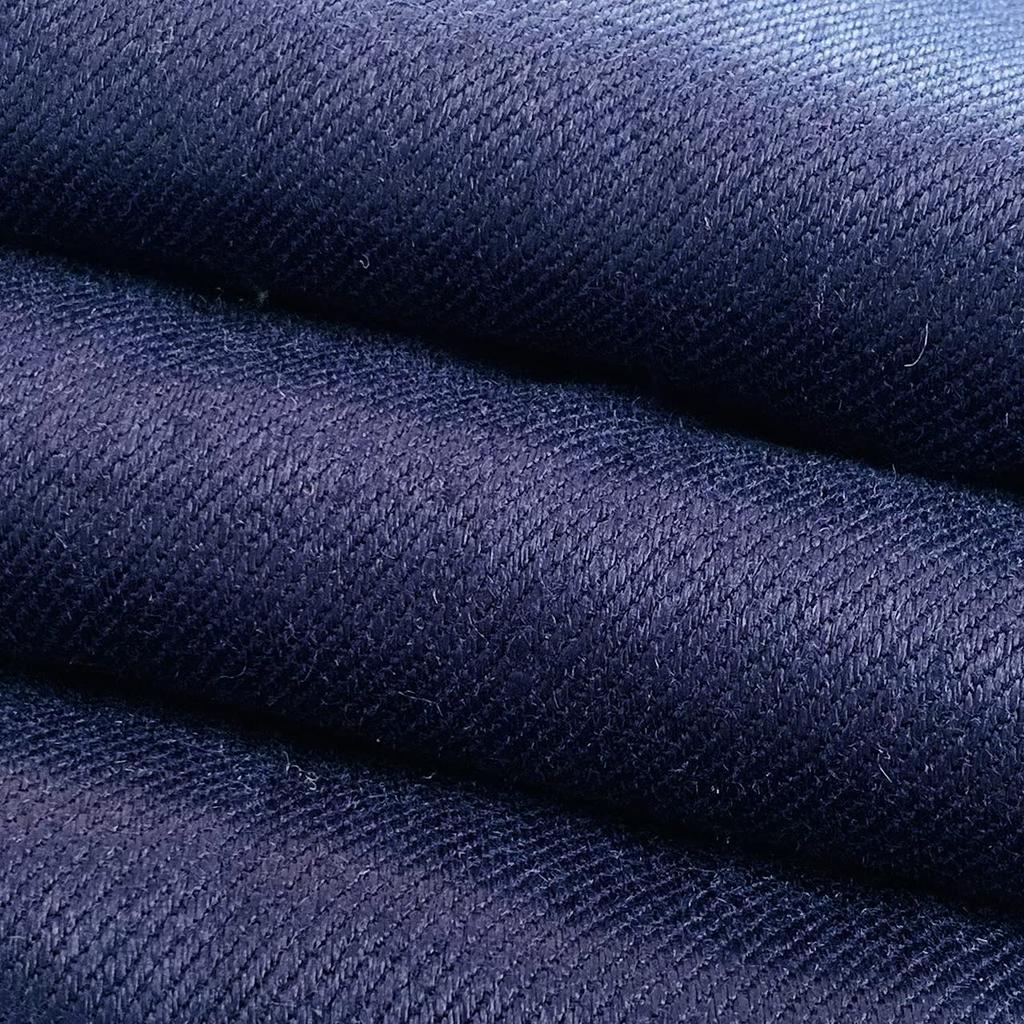 Organic Cotton Indigo Twill Fabric Indigo 55% Hemp, 45% (100cm, Blue)