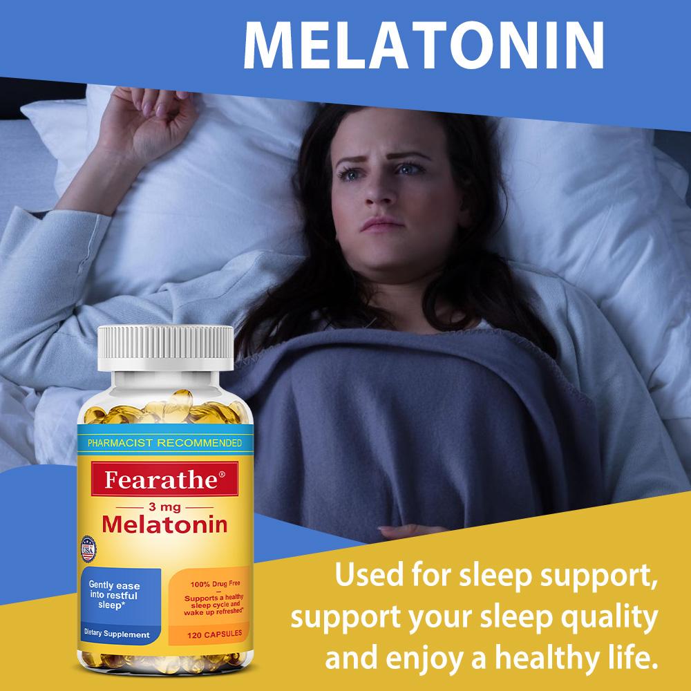 Integratore sonno 3 mg, 120 capsule - 3 mg per capsula, senza OGM, senza glutine