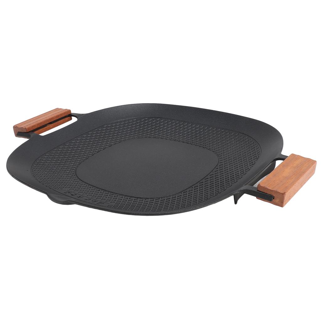 Barbecue Grill Pan Nonstick Coating Fast Heating Barbecue Stovetop Plate Grilling Skillet Pan for