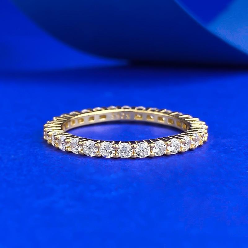 Spring And Summer Red Blue Green Thin Ring Personality Ring Thin Row Diamond Ring Wind