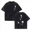 Anime Jujutsu Kaisen Choso Print T-Shirt Herren Damen Y2k T-Shirts Vintage Gewaschene Baumwolle T-Shirt Harajuku Männliches Kurzarm-T-Shirt