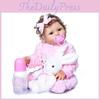 Inch Washable Reborn Baby Doll With Realistic Features And Soft Vinyl Silicone Body**
