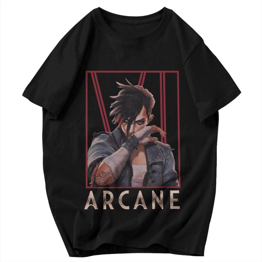Herr T-shirt Arcane Säsong 2 Vi Gåvor Y2K Grafiska T-shirts Unisex Kläder T-shirts