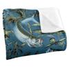 JQ Licensing Jl-Jp-Jq Silky Tiki Flower Fishing Supersoft Blanket