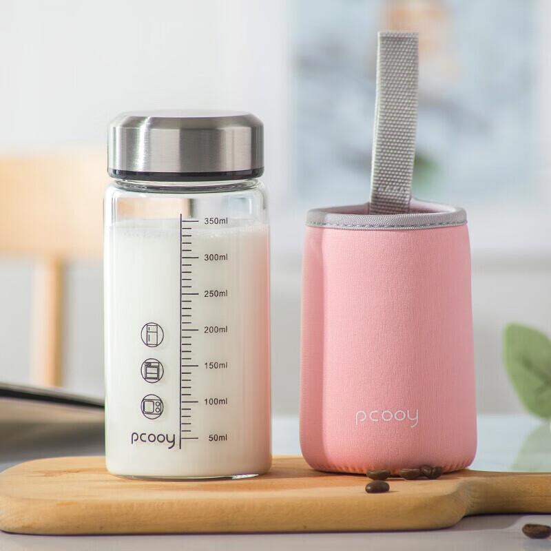 Taixige Microwave Safe Heat-Resistant Glass Breakfast Mug