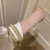 New Fashion Shiny Aaa Cubic Zirconia Adjustable Bracelets For Women Dainty Charms Wedding Engagement Party Trendy Jewelry
