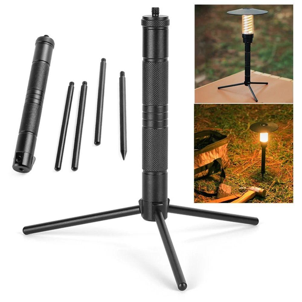 Foldable Lantern Stand Portable Live Broadcast Tripod Phone Tripod Stand  Fishing Lights