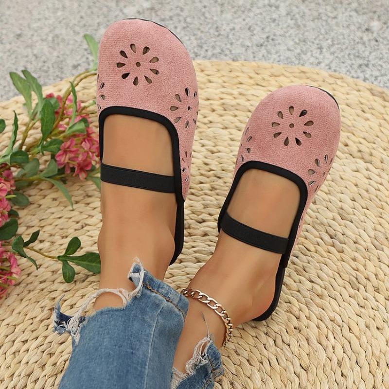 Fashion New Women Slippers Summer Outdoor Baotou Shoes Half Packed Soft Bottom Sandals Hollow Out Non-Slip Slippers Home Slides Women