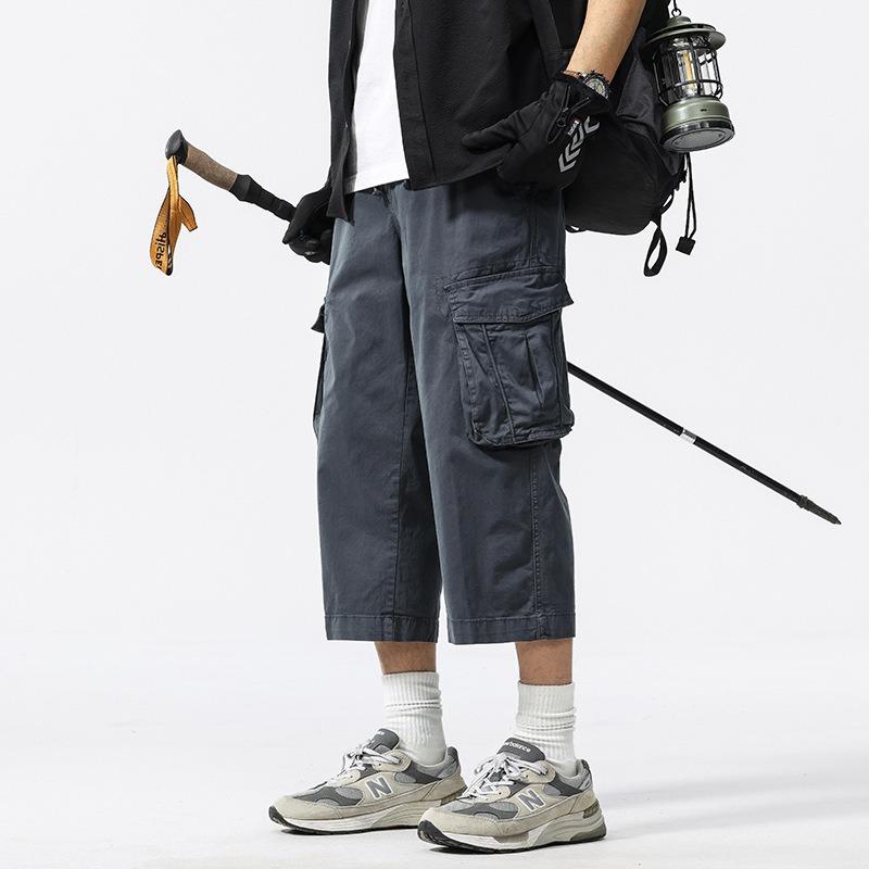 Neue Sommer-Trend-Overalls Herren locker lässig Achtelhose trendige Hose Herren High-End Herrenbekleidung