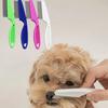 1pc 2-In-1 Pet Hair & Tear Stain Remover Brush - Stainless Steel Dog & Cat Flea Comb,Suitable for Dogs and Cats