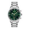 1513868 ceas bărbătesc Curea argintie Cadran verde 44 mm + cutie