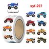 500Pcs 1 Rolls 2.5Cm1Inch Children'S Toy Stickers Shaped Sticker Decoration Gift Box Sticker Label Stationery