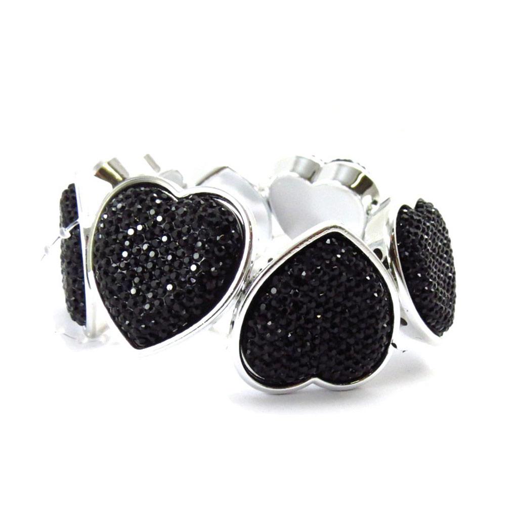 Les Trésors De Lily [J7246] - Brățară Creator 'Love' neagră