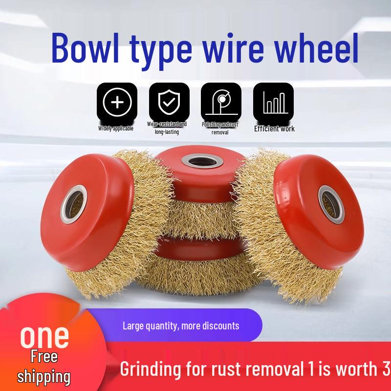 Newcomer Exclusive - Wire Brush Wheel for Rust Removal and Polishing with Angle Grinder