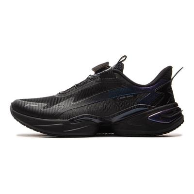 Li Ning Kinder Sport Lifestyle Serie Bequeme Stoßdämpfung Rebound Atmungsaktive Unterstützung Low-Top Freizeitschuhe Kinder Sneaker Schwarz YKCV046-1