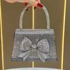 Bows Handbag, Evening Bag, Party Bag, Formal Dress Bag, Luxurious Handbag with A Slouchy Strap