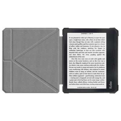 For Kobo Libra 2 N418 Case Soft TPU+PU Leather Tablet Cover with Origami Stand