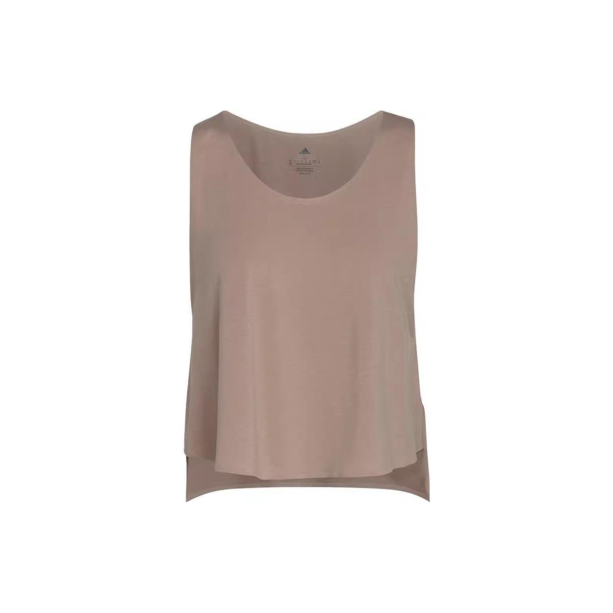 (WMNS) adidas Studio Novelty Reversible Back-to-Front Tank Top Asia Sizing Brwon Women s HB6289 S
