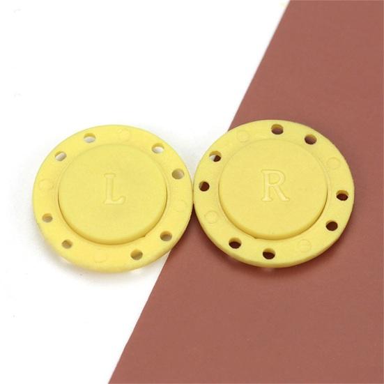1 paio di bottoni automatici magnetici invisibili con design a 8 fori, forte aspirazione, bottoni magnetici per abbigliamento per cappotto