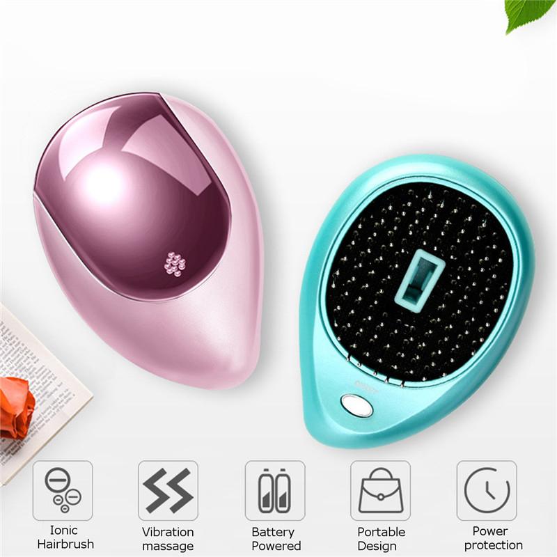 Portable Electric Scalp Massage Comb Hair Brush Salon Hairdressing Styling Tool for Beauty & Personal Care