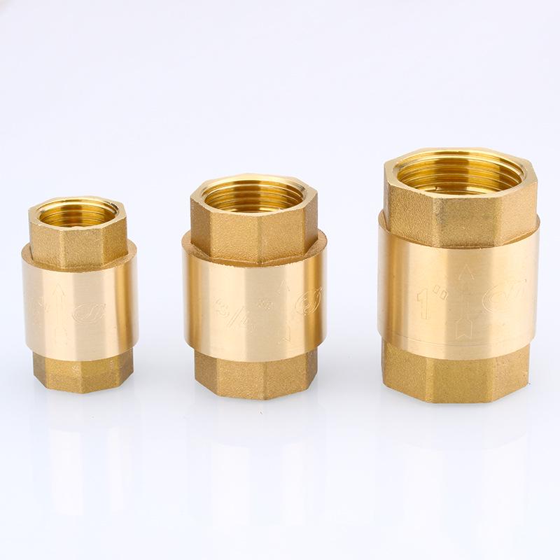 Miedziany zawór zwrotny pionowy i poziomy 4/6 punktów, 1 cal do rur wodnych i grzejników